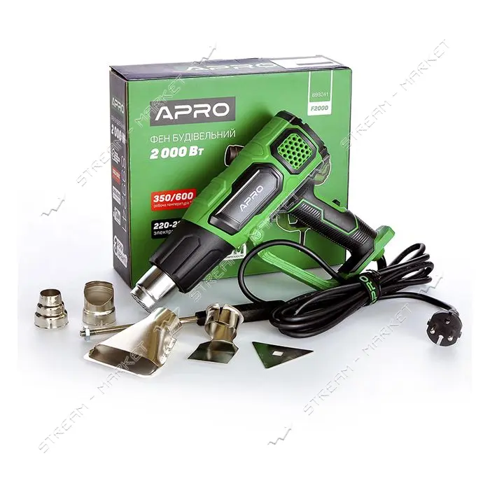 Фен строительный Apro F2000 899241                                                                  