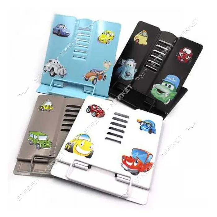 Подставка для книг 1165 Cars 18х15см металл микс                                                    