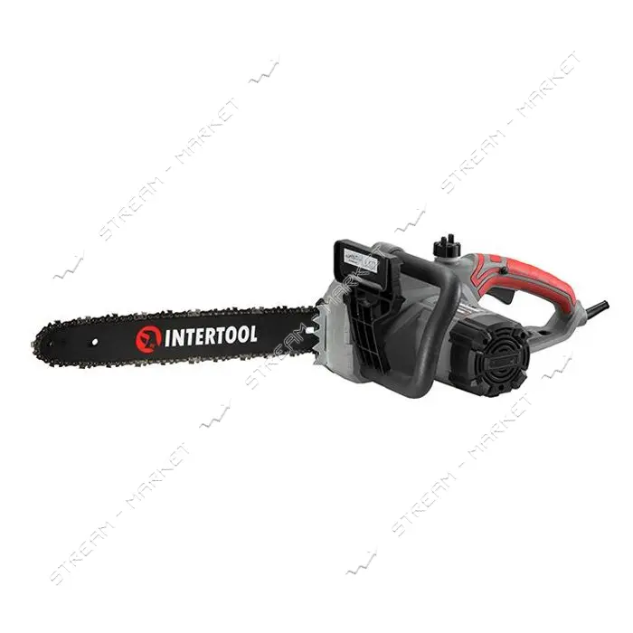 Пила цепная Intertool DT-2201 электрическая 2400Вт шина 40см боковой двигатель