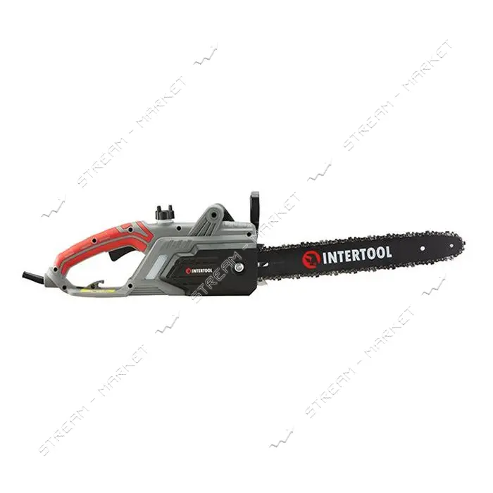 Пила цепная Intertool DT-2201 электрическая 2400Вт шина 40см боковой двигатель
