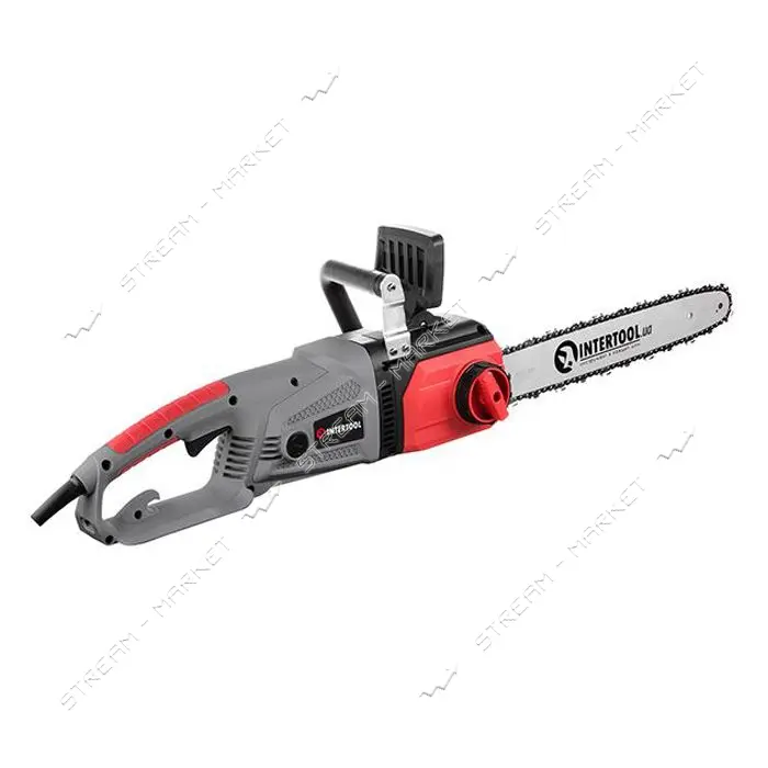 Пила цепная Intertool DT-2206 электрическая 2400Вт шина 40см плавный пуск SDS прямой двигатель      