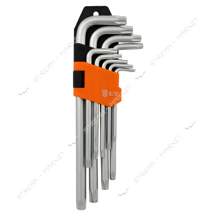 Набор Г-образных шестигранных ключей TORX 9шт LT L-AK-T-001U T10-T51