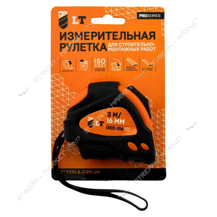 Рулетка магнитная LT 0101-316 3мх16мм                                                               