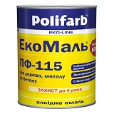 Краска алкидная ПФ-115 Polifarb ExtraMal 0.9кг Днепропетровск изумрудная