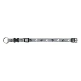 Ошейник Trixie Silver Reflect с лапами светоотражающими M-L 35-55см 20мм