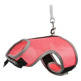 Шлейка с поводком Trixie Soft для большого кролика, нейлон, XL: 25-40 см (цвета в ассортименте)