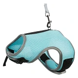 Шлейка с поводком Trixie Soft для большого кролика, нейлон, XL: 25-40 см (цвета в ассортименте)