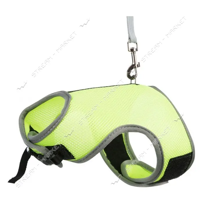 Шлейка с поводком Trixie Soft для большого кролика, нейлон, XL: 25-40 см (цвета в ассортименте)