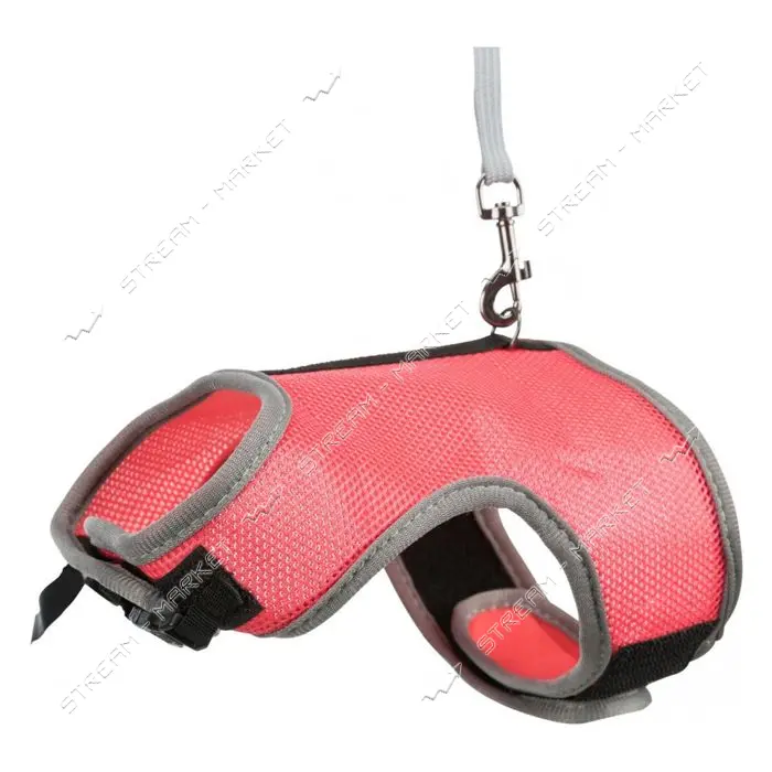 Шлейка с поводком Trixie Soft для большого кролика, нейлон, XL: 25-40 см (цвета в ассортименте)