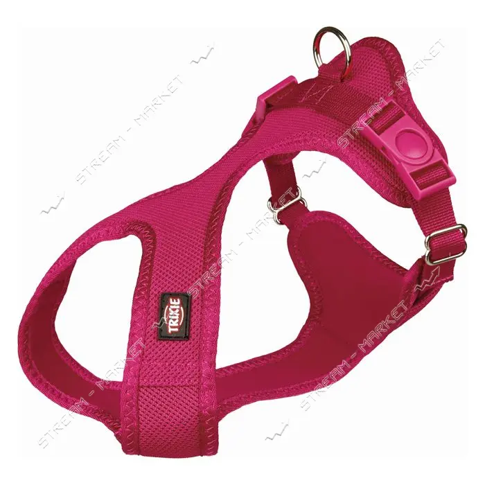 Шлея Trixie Soft мягкая S-M 35-60см 20мм фуксия                                                     