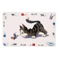 Коврик под миски для котов Trixie Comic Cat 44х28см                                                 