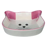 Миска для котов Trixie 0.25л 12см керамика кошачья мордочка                                         