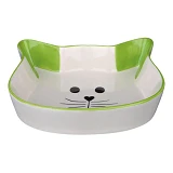 Миска для котов Trixie 0.25л 12см керамика кошачья мордочка                                         