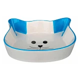 Миска для котов Trixie 0.25л 12см керамика кошачья мордочка                                         