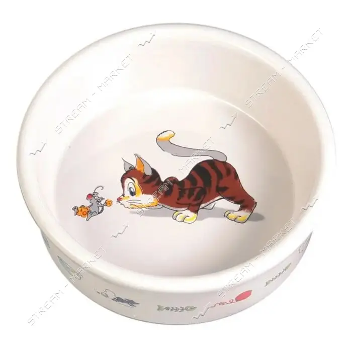 Миска Trixie  для котов 0.2л 11.5см керамика                                                        