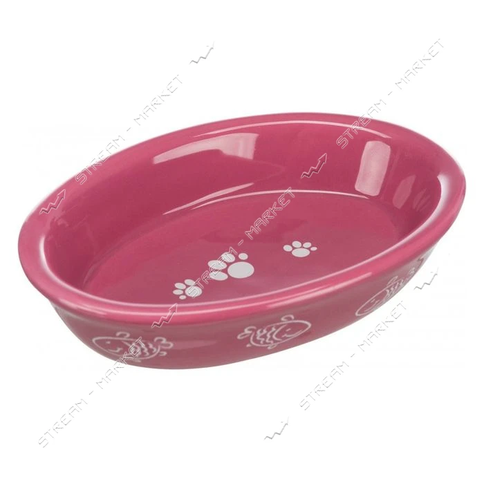 Миска Trixie для котов 0.2л 15см керамика овальная                                                  