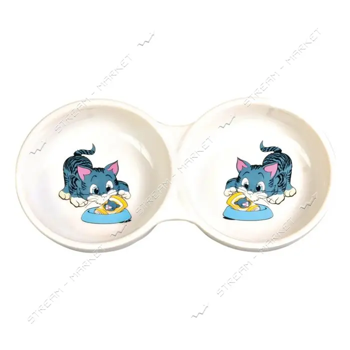 Миска Trixie  двойная 0.15л 11см керамика                                                           
