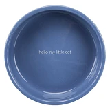 Миска Trixie для котов коротконосых пород 0.3л d15см синяя керамика                                 