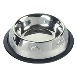 Миска Trixie металлическая на резине 0.2л 15см 24870