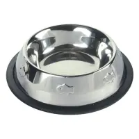 Миска Trixie металлическая на резине 0.2л 15см 24870                                                