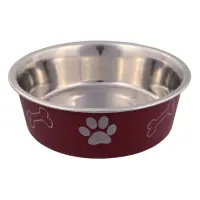 Миска Trixie металлическая на резине с пластиковым покрытием 0.45л 14см                             