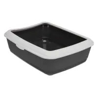 Туалет для котов с рамкой Trixie 37x15x47см темно-серый