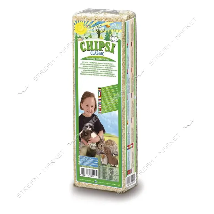 Опилки Chipsi классик 15л 1кг                                                                       