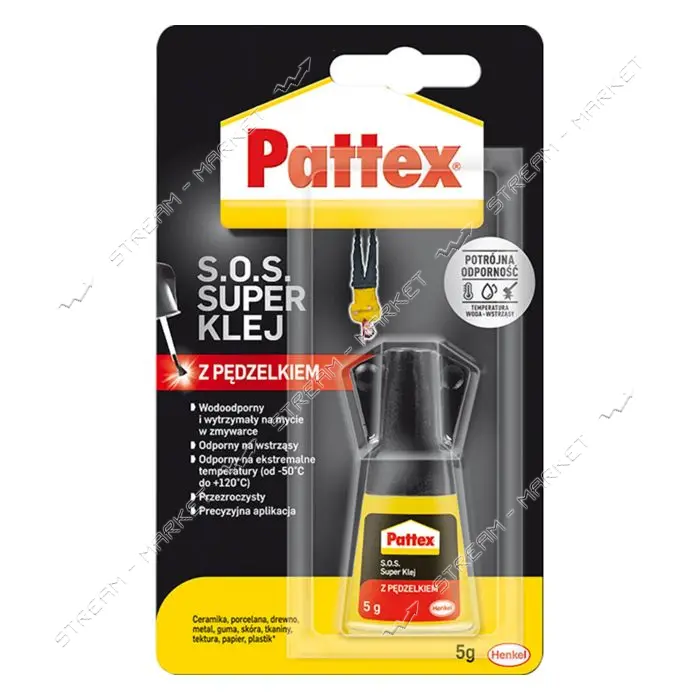 Супер клей Pattex с кистью 5г