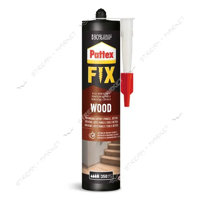 Клей монтажний Pattex Fix Wood 385г                                                                 
