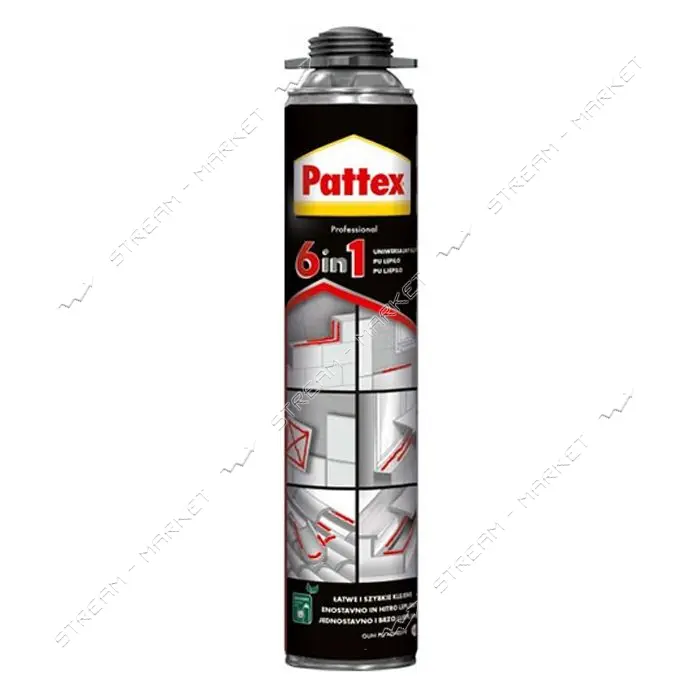 Пена-клей Pattex 6в1 профессиональная 750мл