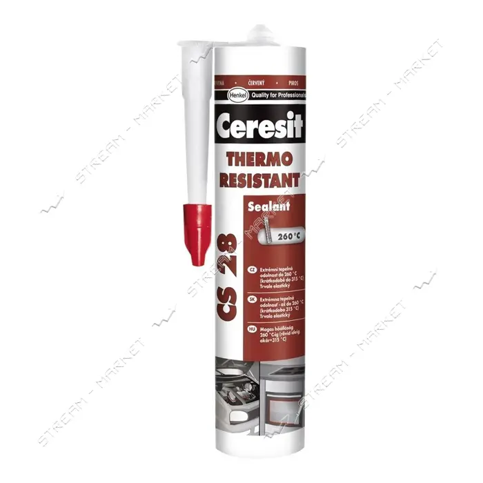 Герметик термостойкий Ceresit CS28 280мл                                                            