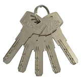 Секрет цинковый Vanger YM 60-CR 30/30 лазерный ключ/ключ 5 ключей хром                              
