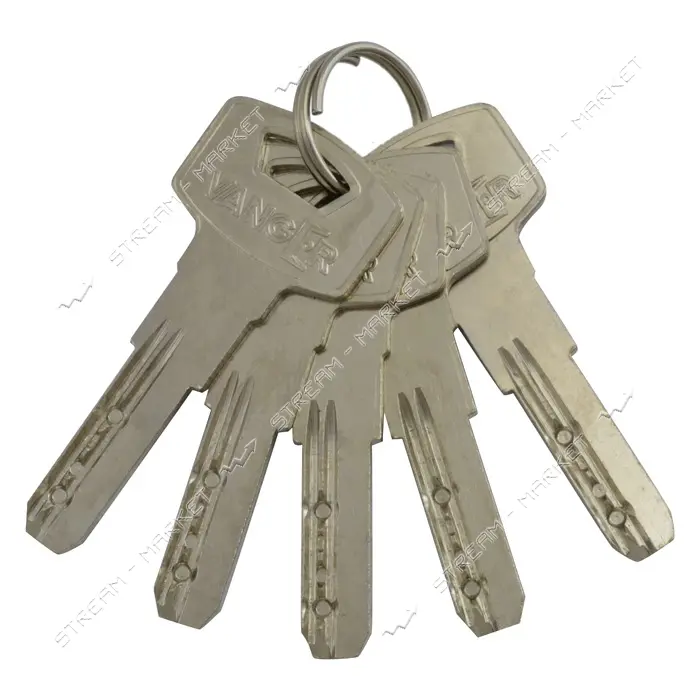 Секрет цинковый Vanger YM 60-CR 30/30 лазерный ключ/ключ 5 ключей хром                              