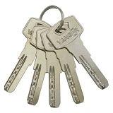 Секрет цинковый Vanger YM 60-G 30/30 лазерный ключ/ключ 5 ключей золото                             