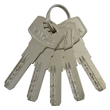 Секрет цинковый Vanger YM 70-CR 35/35 лазерный ключ/ключ 5 ключей хром                              