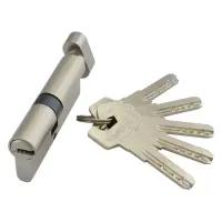 Секрет цинковый Vanger YM 80-С-G 35/45С лазерный ключ/поворот 5 ключей золото                       