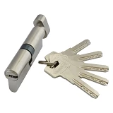Секрет цинковый Vanger YM-80-С-CR 40/40 лазерный ключ/поворот 5 ключей хром