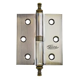 Петля стальная cъемная Miradel 70x63 AB L бронза