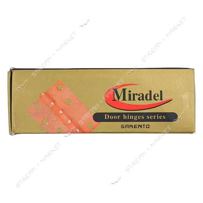 Петля стальная cъемная Miradel 70x63 AB L бронза
