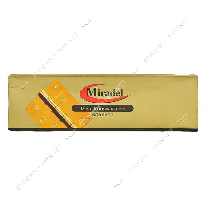 Петля стальная съемная Miradel 100x50-Steel-G золото