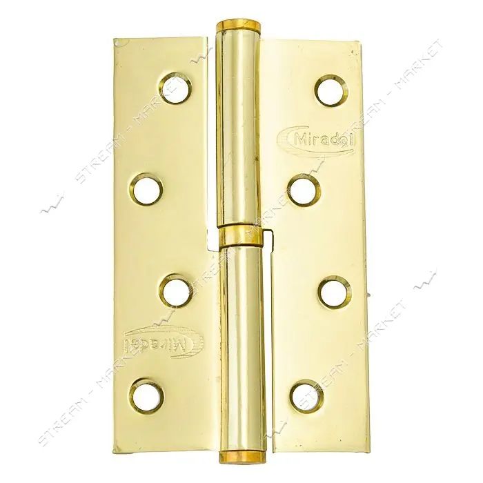 Петля стальная съемная Miradel 100x50-Steel-G R золото