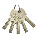 Секрет цинковый Doglar ZС80 35/45SN лазерный ключ/ключ 5 ключей никель