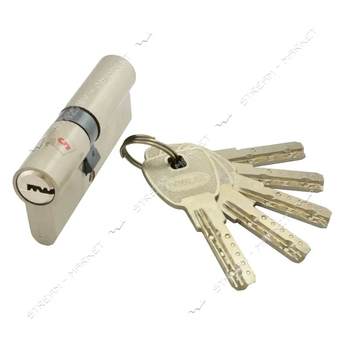 Секрет цинковый Doglar ZС80 35/45SN лазерный ключ/ключ 5 ключей никель