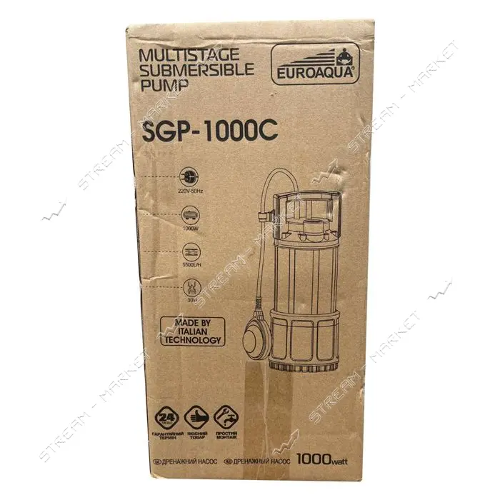 Насос дренажный EuroAqua SGP-1000C                                                                  