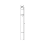 Насос шнековый погружной EuroAqua 2QGD1-50-0.28 0.28кВт Hmax 52м Qmax 15л/мин нержавейка            