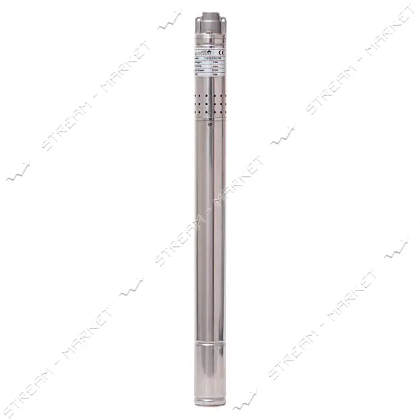 Насос шнековый погружной EuroAqua 2QGD1-50-0.28 0.28кВт Hmax 52м Qmax 15л/мин нержавейка            