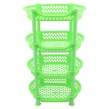 Этажерка Efe Plastics пластиковая на 4 яруса зеленая