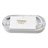 Светильник светодиодный AVT 113/1 Oval серия Boston 8W 6000K IP65 овал пластик белый                