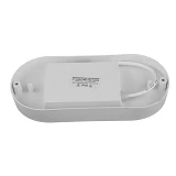 Светильник светодиодный AVT 114/1 Oval серия Boston 18W 6000K IP65 овал пластик белый               