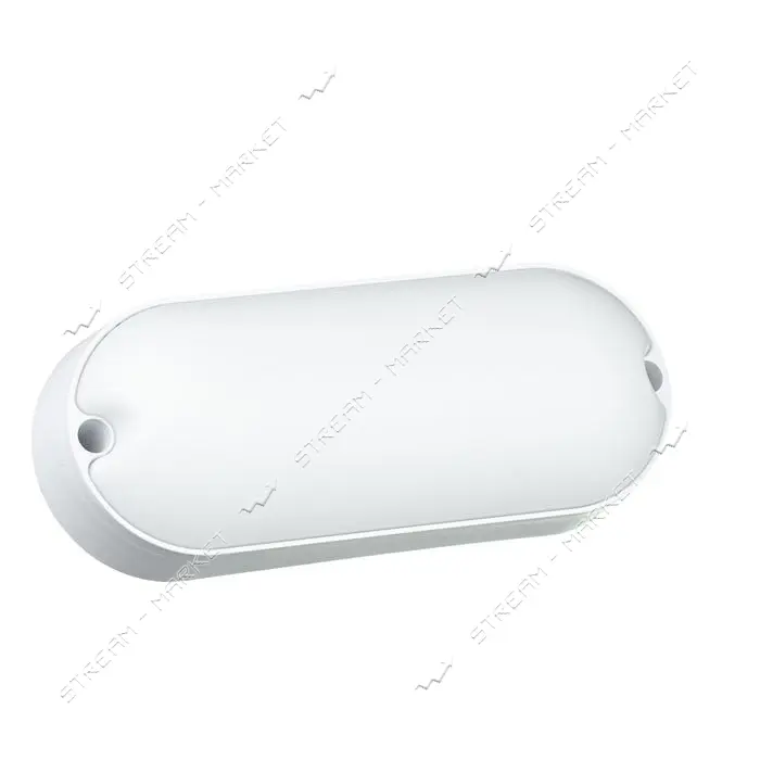 Светильник светодиодный AVT 114/1 Oval серия Boston 18W 6000K IP65 овал пластик белый               